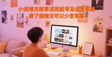 小说推文故事混剪起号及运营思路，看了做推文可以少走弯路-白一资源汇