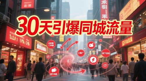 30天引爆同城流量：团购篇 认知篇 流量篇 来客篇 达人篇 老板人设IP篇 投流篇-白一资源汇