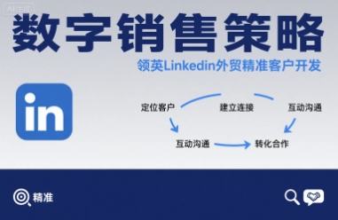 数字销售策略领英LinkedIn外贸精准客户开发-白一资源汇