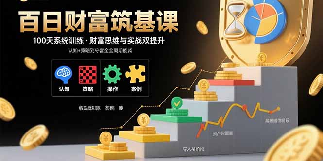 百日财富筑基课：认知+策略+实操+案例拆解  实现从创富到守富全周期能力-白一资源汇